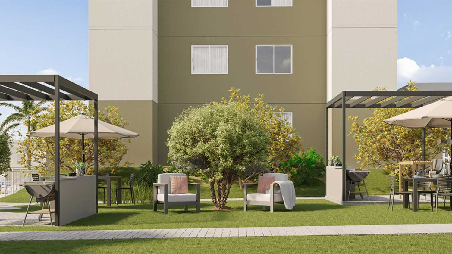 Floratta Condomínio Clube -  1, 2 e 3 Qtos -  28,07 m² | 67,40 m²