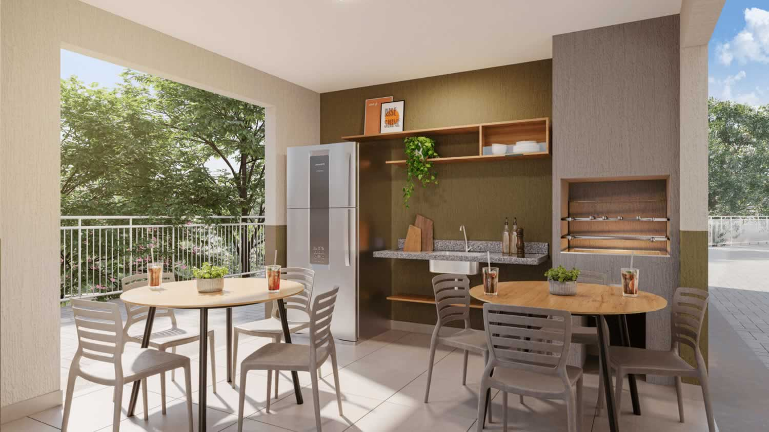 Floratta Condomínio Clube -  1, 2 e 3 Qtos -  28,07 m² | 67,40 m²